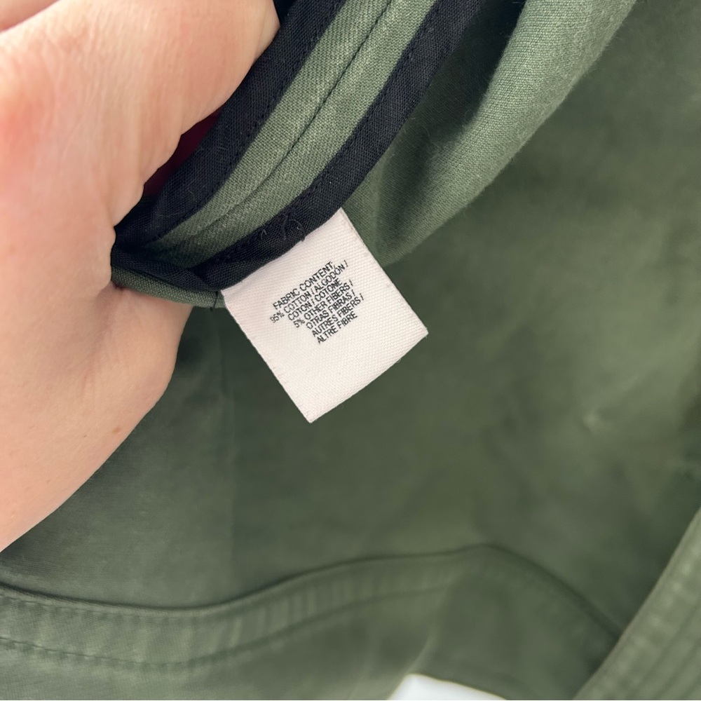 Derek Lam 10 Crosby Green Army Cropped Cargo Jacket Size 4 - Picture 4 of 12